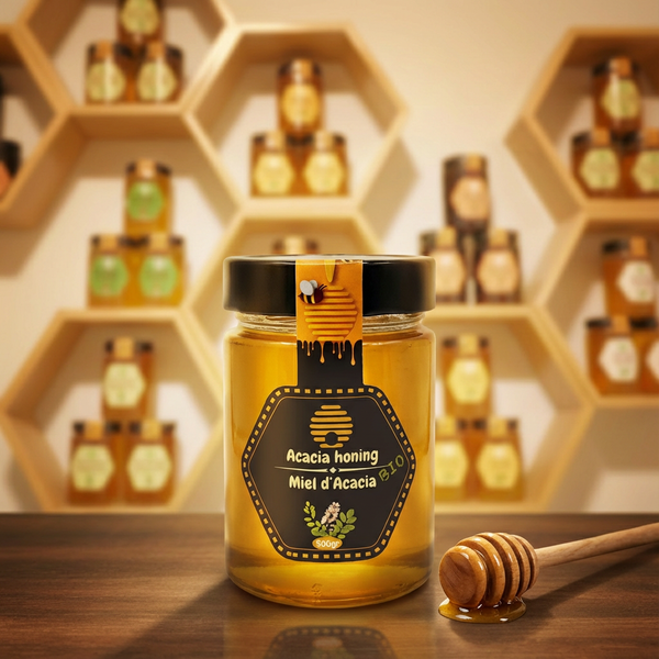 Miel d’Acacia Bio Artisanal – Doux, Pur et Naturel – Huileflore